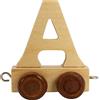 GICO Lettere in Legno, Lettera Train Train, Locomotiva, Waggon, A-Z, Altezza. 5,5 cm