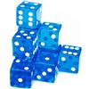 Dice Blu 10pcs Casino Style Large 19mm Hexahedron Acrilico Dice