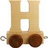 GICO Lettera in legno, lettere Zug, Lok, Waggon, A-Z, altezza circa 5,5 cm, nome a scelta (H)