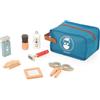 Janod - Valigetta del Barbiere Bambini - 7 Accessori Legno + Astuccio - Giocattolo di Imitazione - Immaginazione - in Legno - dai 3 Anni, J06552