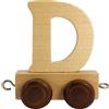 GICO Lettere in Legno, Lettera Train Train, Locomotiva, Waggon, A-Z, Altezza. 5,5 cm