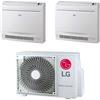 LG Condizionatore Dual Split Console LG 9+12 Btu con MU2R15 R-32 Wi-Fi Optional