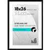 Americanflat Cornice per poster da 18 x 26 cm, in plexiglass lucido, utilizzabile come cornice 35 x 56 cm con passepartout o cornice 45 x 66 cm senza passepartout, collezione Streamline, cornice