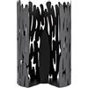 Alessi Barkroll BM04 Portarotolo da Cucina di Design in Acciaio Inossidabile 18/10 con Resina Epossidica, Nero