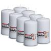 BOLSIUS Candele a pilastro lisce, bianco, 20 cm