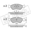 fri.tech. Kit pastiglie freno, Freno a disco fri.tech. 119.0