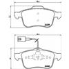 BREMBO Kit pastiglie freno, Freno a disco BREMBO P 23 103