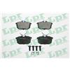 LPR Kit pastiglie freno, Freno a disco LPR 05P621
