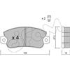 CIFAM Kit pastiglie freno, Freno a disco CIFAM 822-033-1