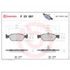 BREMBO Kit pastiglie freno, Freno a disco BREMBO P 23 081