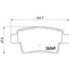 BREMBO Kit pastiglie freno, Freno a disco BREMBO P 23 104