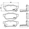 BREMBO Kit pastiglie freno, Freno a disco BREMBO P 28 025