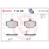 BREMBO Kit pastiglie freno, Freno a disco BREMBO P 50 038