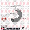 ZIMMERMANN Tamburo freno ZIMMERMANN 100.1649.20