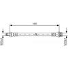 BOSCH Flessibile del freno BOSCH 1 987 481 564