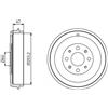 BOSCH Tamburo freno BOSCH 0 986 477 207