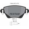 TEXTAR Kit pastiglie freno, Freno a disco TEXTAR 2355701