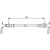BOSCH Flessibile del freno BOSCH 1 987 481 669