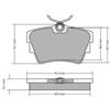 METZGER Kit pastiglie freno, Freno a disco METZGER 1170067