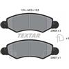 TEXTAR Kit pastiglie freno, Freno a disco TEXTAR 2360501