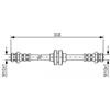 BOSCH Flessibile del freno BOSCH 1 987 481 185