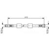 BOSCH Flessibile del freno BOSCH 1 987 476 650