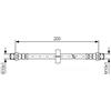 BOSCH Flessibile del freno BOSCH 1 987 476 219