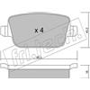 fri.tech. Kit pastiglie freno, Freno a disco fri.tech. 796.0