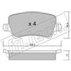 fri.tech. Kit pastiglie freno, Freno a disco fri.tech. 692.0