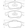BREMBO Kit pastiglie freno, Freno a disco BREMBO P 23 165