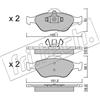 fri.tech. Kit pastiglie freno, Freno a disco fri.tech. 325.0