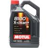 MOTUL Olio motore MOTUL 8100 X-CLEAN PLUS 5W30 5L