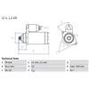 BOSCH Motorino d'avviamento BOSCH 0 986 026 150
