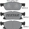 TEXTAR Kit pastiglie freno, Freno a disco TEXTAR 2241201