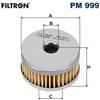 FILTRON Filtro carburante FILTRON PM 999
