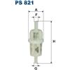 FILTRON Filtro carburante FILTRON PS 821