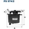 FILTRON Filtro carburante FILTRON PS 974/2