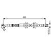 BOSCH Flessibile del freno BOSCH 1 987 481 A48