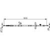 BOSCH Cavo comando, Freno stazionamento BOSCH 1 987 482 507
