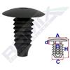 ROMIX Clip di fissaggio ROMIX A12301 AUDI, BMW, FORD, OPEL, SEAT, SKODA, VW