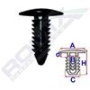 ROMIX Clip di fissaggio ROMIX B11146 CHRYSLER, HYUNDAI