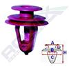 ROMIX Clip di fissaggio ROMIX B19257 LEXUS, SUZUKI, TOYOTA