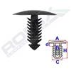 ROMIX Clip di fissaggio ROMIX B22101 CHRYSLER, FORD