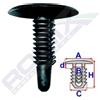 ROMIX Clip di fissaggio ROMIX B22186 FORD