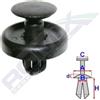 ROMIX Clip di fissaggio ROMIX B25837 SUBARU