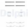 DELPHI Kit accessori, Pastiglia freno DELPHI LX0001