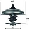 MAHLE ORIGINAL Termostato, refrigerante MAHLE ORIGINAL TX 18 60D