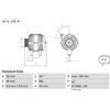BOSCH Alternatore BOSCH 0 986 082 150