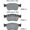 TEXTAR Kit pastiglie freno, Freno a disco TEXTAR 2055601
