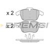 BREMSI Kit pastiglie freno, Freno a disco BREMSI BP3297